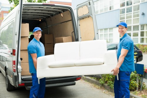 Commercial moving team planning an office relocation in Norbiton