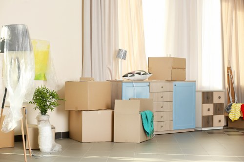 Office removals team planning a business move in Norbiton