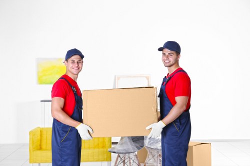 Removal company team helping with a local move in Norbiton