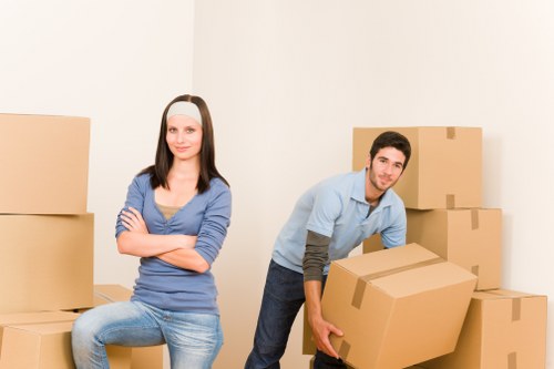 Packing and loading household items for a move in Norbiton