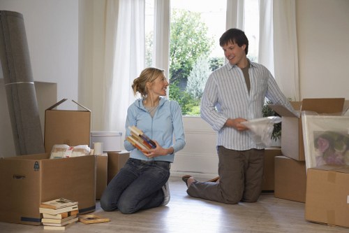Packing and loading preparation for a Norbiton moving van