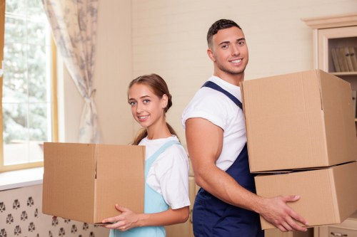 Checklist and packing materials for a Norbiton house move