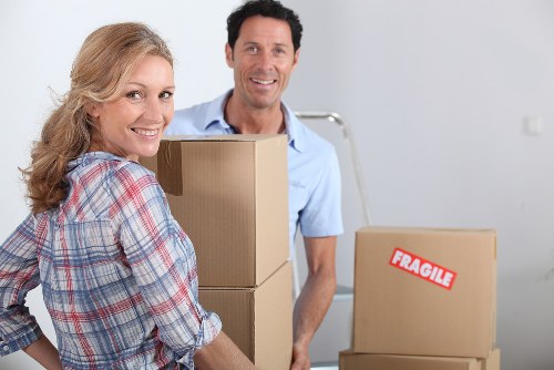 Office relocation transport prepared for a Norbiton business move