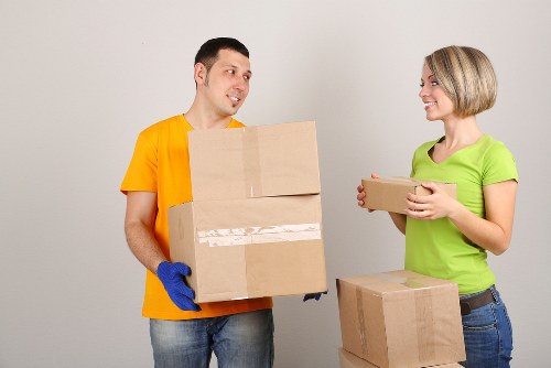 Professional movers handling a flat move in Norbiton