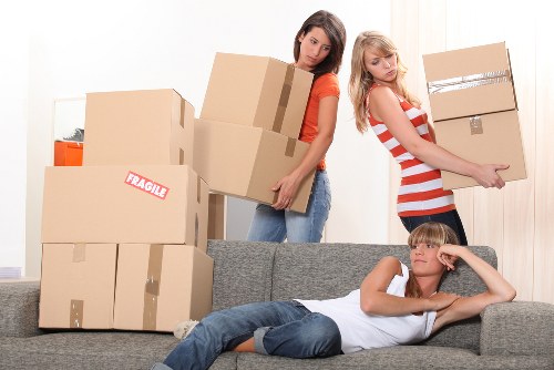 Careful furniture handling during a local move